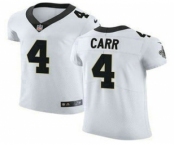 Men's New Orleans Saints #4 Derek Carr White Vapor Limited Stitched Jersey