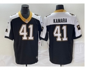 Men's New Orleans Saints #41 Alvin Kamara Black 2023 FUSE 1987 Legacy Vapor Stitched Jersey