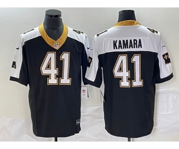 Men's New Orleans Saints #41 Alvin Kamara Black 2023 FUSE 1987 Legacy Vapor Stitched Jersey