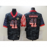 Men's New Orleans Saints #41 Alvin Kamara Camo Flag Nike Limited Jersey