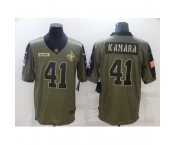 Men's New Orleans Saints #41 Alvin Kamara Nike Olive 2021 Salute To Service Limited Player Jersey