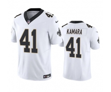 Men's New Orleans Saints #41 Alvin Kamara White 2023 F.U.S.E. Vapor Untouchable Limited Stitched Jersey