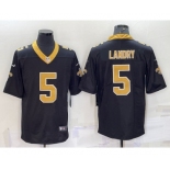 Men's New Orleans Saints #5 Jarvis Landry Black 2022 Vapor Untouchable Stitched NFL Nike Limited Jersey