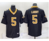 Men's New Orleans Saints #5 Jarvis Landry Black 2022 Vapor Untouchable Stitched NFL Nike Limited Jersey