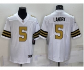 Men's New Orleans Saints #5 Jarvis Landry White 2022 Color Rush Stitched NFL Nike Limited Jersey