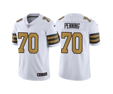 Men's New Orleans Saints #70 Trevor Penning White Color Rush Limited Stitched Jersey