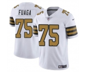 Men's New Orleans Saints #75 Taliese Fuaga White 2024 Draft Color Rush Limited Football Stitched Jersey