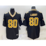 Men's New Orleans Saints #80 Jarvis Landry Black 2022 Vapor Untouchable Stitched NFL Nike Limited Jersey