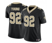 Men's New Orleans Saints #92 Chase Young Black 2023 F.U.S.E. Vapor Limited Football Stitched Jersey