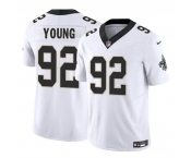 Men's New Orleans Saints #92 Chase Young White 2023 F.U.S.E Vapor Limited Football Stitched Jersey