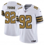 Men's New Orleans Saints #92 Chase Young White Color Rush Limited Football Stitched Jersey