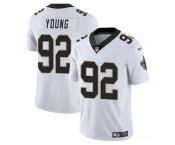 Men's New Orleans Saints #92 Chase Young White Vapor Limited Football Stitched Jersey