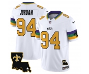 Men's New Orleans Saints #94 Cameron Jordan White 2024 F.U.S.E. Vapor Limited Stitched Jersey