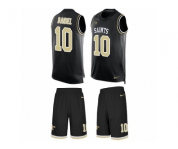 Men's Nike New Orleans Saints #10 Chase Daniel Limited Black Tank Top Suit NFL Jersey