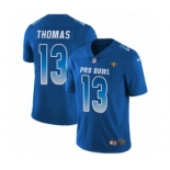 Men's Nike New Orleans Saints #13 Michael Thomas Limited Royal Blue NFC 2019 Pro Bowl NFL Jersey