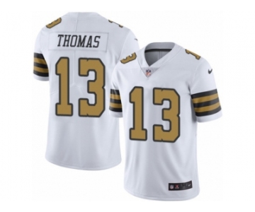 Men's Nike New Orleans Saints #13 Michael Thomas Limited White Rush NFL Jersey