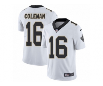 Men's Nike New Orleans Saints #16 Brandon Coleman Vapor Untouchable Limited White NFL Jersey