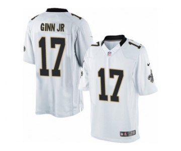 Men's Nike New Orleans Saints #17 Ted Ginn Jr Limited White NFL Jersey