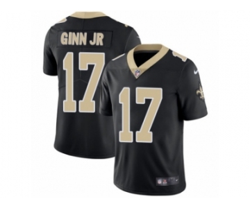 Men's Nike New Orleans Saints #17 Ted Ginn Jr Vapor Untouchable Limited Black Team Color NFL Jersey