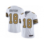 Men's Nike New Orleans Saints #18 Garrett Grayson Limited White Rush NFL Jersey