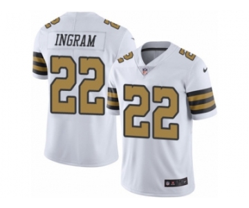 Men's Nike New Orleans Saints #22 Mark Ingram Limited White Rush NFL Jersey