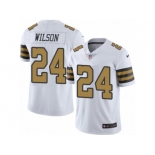 Men's Nike New Orleans Saints #24 Kyle Wilson Limited White Rush NFL Jersey