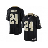 Men's Nike New Orleans Saints #24 Sterling Moore Limited Black Team Color NFL Jersey