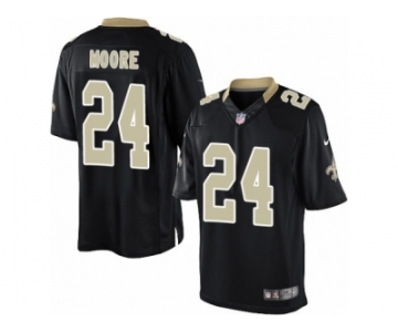 Men's Nike New Orleans Saints #24 Sterling Moore Limited Black Team Color NFL Jersey