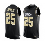 Men's Nike New Orleans Saints #25 Eli Apple Limited Black Player Name & Number Tank Top NFL Jersey