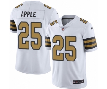 Men's Nike New Orleans Saints #25 Eli Apple Limited White Rush Vapor Untouchable NFL Jersey