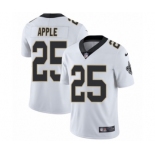 Men's Nike New Orleans Saints #25 Eli Apple White Vapor Untouchable Limited Player NFL Jersey