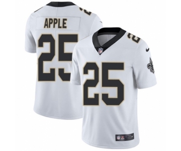 Men's Nike New Orleans Saints #25 Eli Apple White Vapor Untouchable Limited Player NFL Jersey