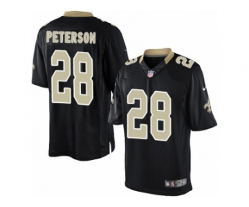 Men's Nike New Orleans Saints #28 Adrian Peterson Limited Black Team Color NFL Jersey