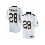 Men's Nike New Orleans Saints #28 Adrian Peterson Limited White NFL Jersey