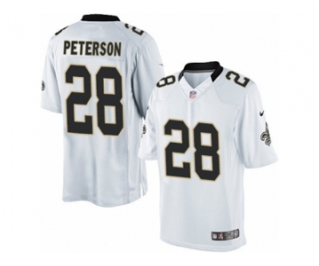 Men's Nike New Orleans Saints #28 Adrian Peterson Limited White NFL Jersey