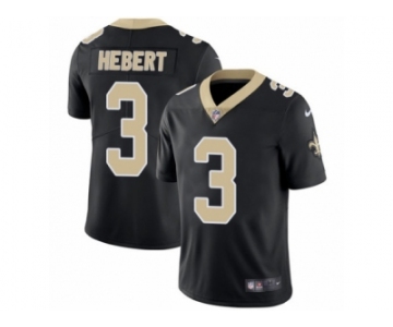 Men's Nike New Orleans Saints #3 Bobby Hebert Vapor Untouchable Limited Black Team Color NFL Jersey