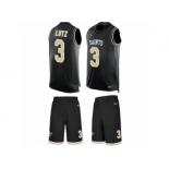 Men's Nike New Orleans Saints #3 Will Lutz Limited Black Tank Top Suit NFL Jersey