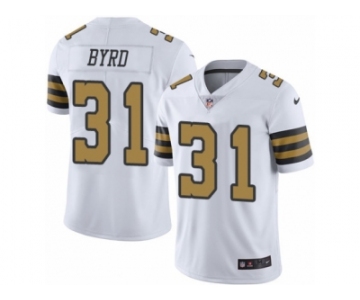 Men's Nike New Orleans Saints #31 Jairus Byrd Limited White Rush NFL Jersey