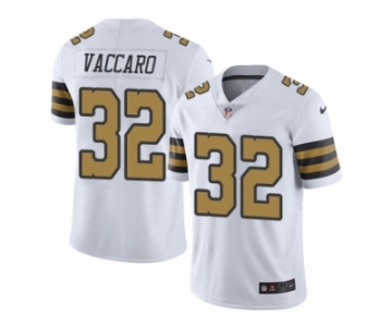 Men's Nike New Orleans Saints #32 Kenny Vaccaro Limited White Rush NFL Jersey