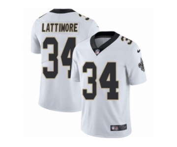 Men's Nike New Orleans Saints #34 Marshon Lattimore Limited White NFL Jersey