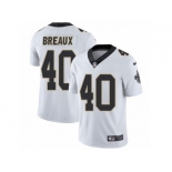 Men's Nike New Orleans Saints #40 Delvin Breaux Vapor Untouchable Limited White NFL Jersey