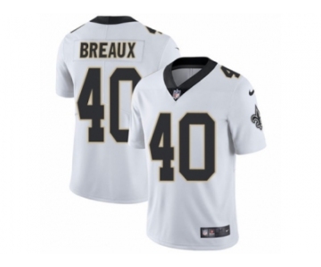 Men's Nike New Orleans Saints #40 Delvin Breaux Vapor Untouchable Limited White NFL Jersey