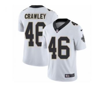 Men's Nike New Orleans Saints #46 Ken Crawley Vapor Untouchable Limited White NFL Jersey