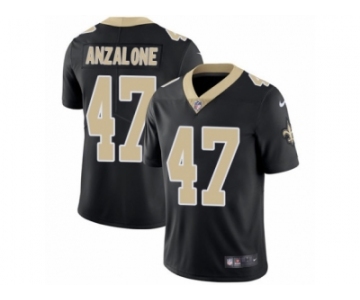 Men's Nike New Orleans Saints #47 Alex Anzalone Vapor Untouchable Limited Black Team Color NFL Jersey