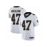 Men's Nike New Orleans Saints #47 Alex Anzalone Vapor Untouchable Limited White NFL Jersey