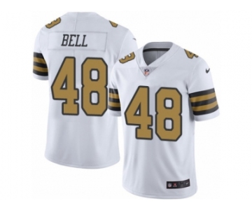 Men's Nike New Orleans Saints #48 Vonn Bell Limited White Rush NFL Jersey