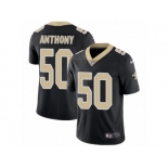 Men's Nike New Orleans Saints #50 Stephone Anthony Vapor Untouchable Limited Black Team Color NFL Jersey