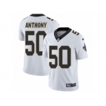 Men's Nike New Orleans Saints #50 Stephone Anthony Vapor Untouchable Limited White NFL Jersey