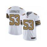 Men's Nike New Orleans Saints #53 James Laurinaitis Limited White Rush NFL Jersey