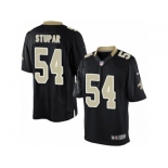 Men's Nike New Orleans Saints #54 Nate Stupar Limited Black Team Color NFL Jersey